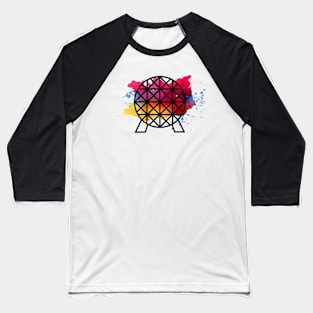 Spaceship Earth - Red Splatter Baseball T-Shirt